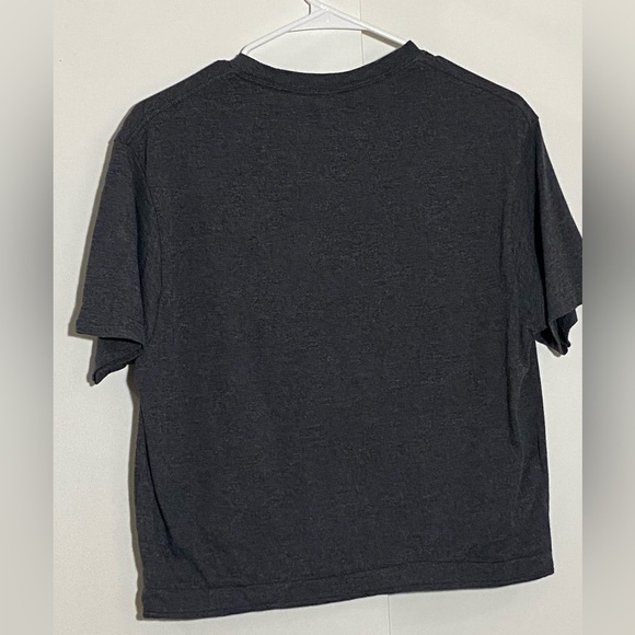 🎈Quicksilver women’s vintage cropped gray short  sleeve casual shirt size M - Picture 4 of 7